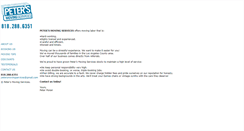 Desktop Screenshot of petersmovingservices.com